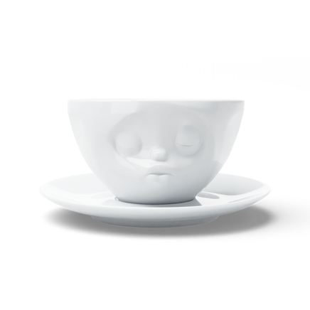 Kaffeetasse Küssend weiß, 200 ml