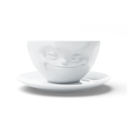 Kaffeetasse Grinsend weiß, 200 ml